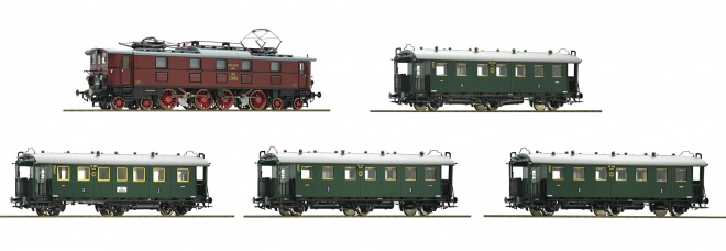 (3-Rail AC) Passenger train of the Gruppenverwaltung Bayern  Digital with Sound<br /><a href='images/pictures/Fleischmann/Fleischmann-391771.jpg' target='_blank'>Full size image</a>